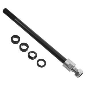 헤비 듀티 자전거 트레일러 쓰루 액슬 M12x1.0 교체용 스핀들 어댑터 121.5-142mm 길이 퀵 릴리즈 프론트