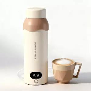 여행용 미니 전기차 주전자 소형 6가지 온도 조절 기능이 있는 휴대용 스테인리스 스틸 자동 차단 및 빠른