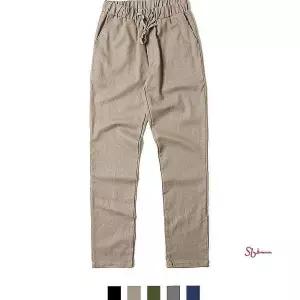 캐주얼 시원 허리밴딩 팬츠 데일리 슬랙스 편한 린넨pqr067