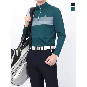 [하프클럽/]MONCROSS 남성 라인 포인트 기능성 쿨 집업티셔츠 Model No_CGB6029