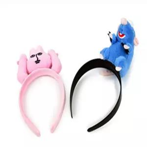 꼬물 캐릭터 인형 머리띠 행사용머리장식 사진촬영소품 파티머리띠