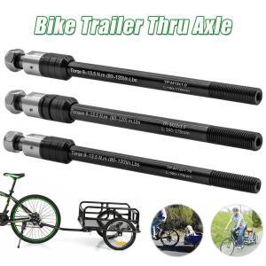 12mm 자전거 트레일러 쓰루 액슬 160-178mm 알루미늄 합금 스테인리스 스틸 카고 키즈 히치 히치용)