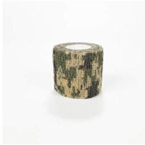 10PCS 2.0인치 14.76피트 세탁 가능한 잔디 위장 응집 붕대, 10롤 부직포 자가 접착 테이프 수의사 랩, 손전등 손잡이 사냥 액세서리용 카모 스텔스 보호