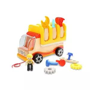 공구자동차 맞추기 끼우기 원목장난감 유치원학습놀이 유아블럭