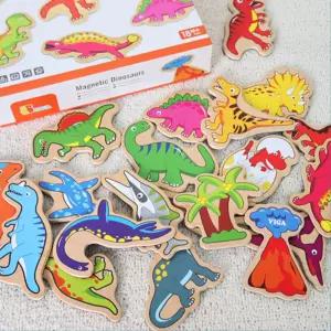 원목자석블럭 공룡놀이 영유아 장난감 미니블록 키즈카페 학습교구