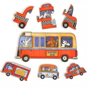 버스 택시 소방차 자동차 유아퍼즐놀이 인지력향상 문제해결