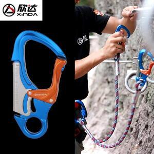 신다 2단 자동 K-락 야외 등반용 메인 락 버클 안전 고리 급속 하강 확장 고지대 작업용