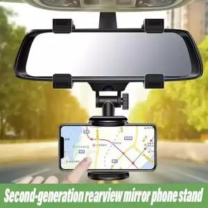 차량용 핸드폰 거치대 백미러 장착 차량용 핸드폰 브래킷 내비게이션 GPS 스탠드 접이식 조절 가능 거치대