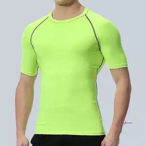 남자 웨어 스포츠 반팔티 운동복 쫄티 라운드 기능성hij380