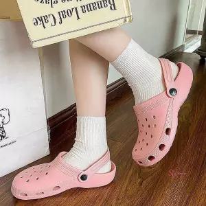 여성 슬리퍼 3컬러 여름 고무 방수 아쿠아 뮬 발편한 뮬발편한vwx175