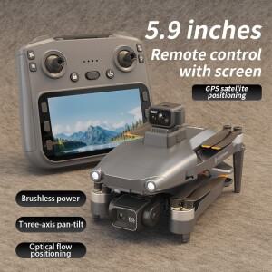 L600 PRO MAX 드론, 대형 화면, 3축 짐벌, 5G GPS, 8K HD EIS 카메라, 장애물 회피, 브러시리스 모터, FPV
