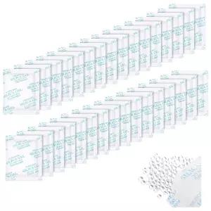 Joyfolk 100pcs 20그램 실리카겔 패킷 건조제 팩 보관 식품 안전 수분 흡수제 향신료 보석 의류 신발 전자