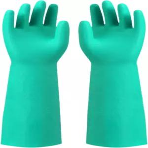 징리캉 긴팔 내구성 니트릴 장갑 18인치 재사용 가능 튼튼한 고무 청소 주방 조리 미끄럼 방지 설거지