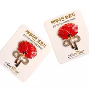 카네이션 브로치 스승의날 배지 뱃지 어버이날 꽃 코사지 핀 선물 부모님 꽃브로치 감사 선생님 가정의달