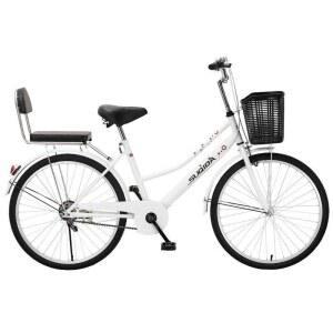 여성용자전거 출퇴근자전거 여자 바구니 복고 등하원 입문용 그린 공압 학생