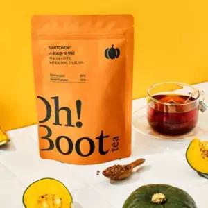 스위치온 호박차 티백 탕비실 차 음료 오붓티 2g 20입