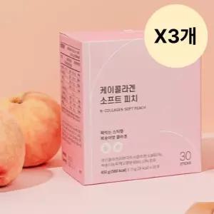 케이뉴트라 젤리 콜라겐 스틱 복숭아맛 30포 X3개