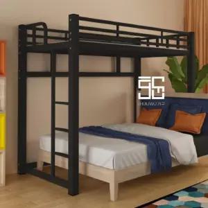 2층 책상침대세트 학생 다기능 블랙 벙커 이층 서랍장 책상세트 일체형 침대책상