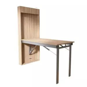 벽부착 테이블 접이식 폴딩 식탁 책상 원목 카페 간이 탁자 호두 우드