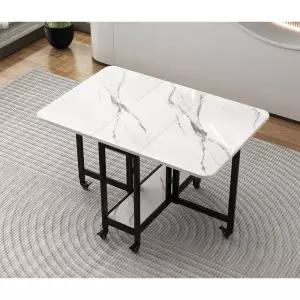 접이식 테이블 6인용 1.2m 다기능 카페 거실 원형 식탁 공간활용 폴딩