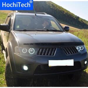 미쓰비시 파제로 스포츠 2008-2014용 울트라 브라이트 데이 DRL CCFL 엔젤 아이즈 데몬 키트 웜 화이트 헤