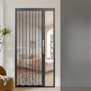 자바라 방충망 방충문 현관 무턱 안정형 문의 높이 접이식 측면개방형