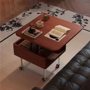 원목 테이블 우드슬랩 인테리어 가구 조절식 식탁 거실 소파테이블 다이닝