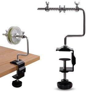 낚싯줄 스풀러 휴대용 낚싯줄 스풀러 조절 가능한 안정적인 낚싯줄 와인더 스풀러 기계, 클램프 흡입 컵 베이스 스풀링 스테이션 시스템, 회전 주조 릴용