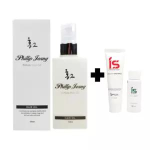 홍2 필립정 퍼퓸 헤어 오일 150ml + 잎파랑 스캘프 그린티 샴푸/헤어팩 50ml set