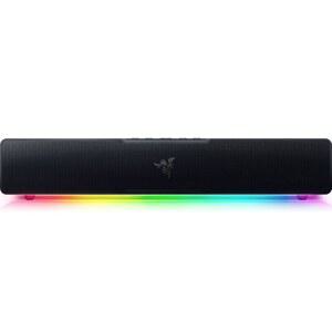 풀레인지 드라이버가 장착된 리바이어던 V2 X PC 사운드바 - 컴팩트 디자인 크로마 RGB USB 타입 C 전원 및 오디오 제공 블루투스 5.0 PC, 노트북, 스마트폰, 태블릿 닌텐도 스위치용