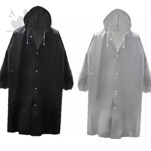 긴 기장 투명 방수 비옷 남녀 공용 야외 활동 등산 낚시 작업 레저 휴대 간편