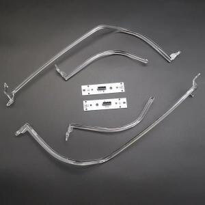 아우디 Q7 2016-2019 로우 헤드라이트 가이드 스트립 화이트 주간 주행등 자동차 DRL 칩 엔젤 아이 밸러스