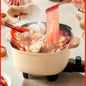 전기 전골냄비 샤브샤브 냄비 분리형 내솥 찜기 멀티쿠커