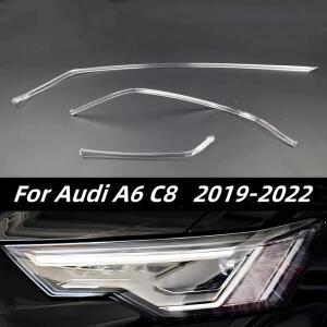LED 헤드라이트 DRL 튜브 주간 러닝 가이드 플레이트 바 광원 Audi A6 C8 2019 2020 자동차 액세서리