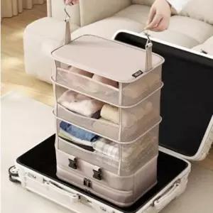 [JED] 여행용 파우치 걸이형 5단 캐리어 확장형 압축 정리함