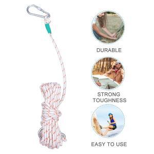 1PCS 나일론 등산 로프 헤비 듀티 강화 내마모성 안전 코드 장비 야외 라펠링 슬링