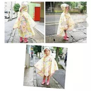 참깨샵 아기레인코트 유니콘 우비 아동용 판초형