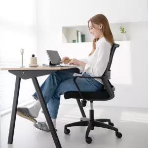 네오체어 801 블랙 사무용 메쉬 의자 사무실의자 학생 편한