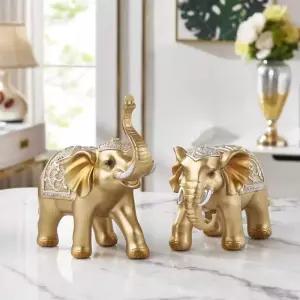 황금 코끼리 코끼리 소품 풍수 인테리어 거실 장식품 장식품 제품