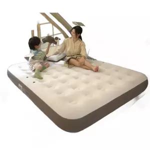 원터치 에어매트 차박매트리스 싱글 자충 펌프 컬러 캠핑 치즈