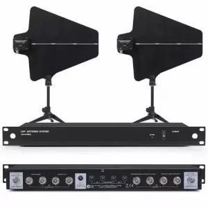 마이크 위성 안테나 충전식 UA844(8채널) 수신 노래방 교회 광대역
