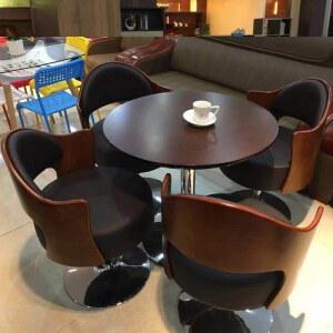 라운지 테이블 의자 옐로우 원탁 원형탁 테이블의 벤치 바베큐