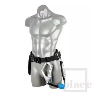 위플레이스 허리식안전벨트 자동릴 훅-알미늄 건설현장안전벨트