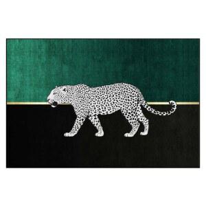 표범 카페트 즉각적인 사계절 120CM 먼지없는 수입 롱파일 미니멀 패턴