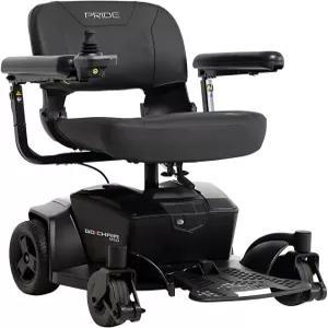 프라이드 모빌리티 파워 고 체어 MED - 전동 휠체어 스쿠터 20Ah 배터리 300파운드 무게 용량 18 x17