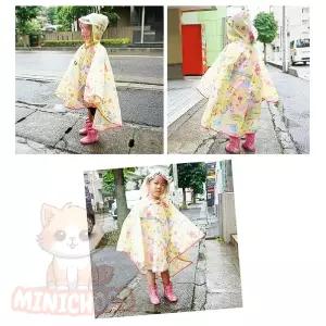 미니초코 아동레인코트 유니콘 우비 아동용 판초형