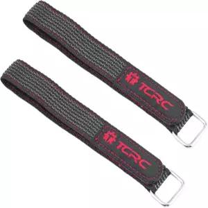 TCRC 2PCS 20x300MM 논슬립 RC 배터리 스트랩 재사용 가능한 케이블 드론 FPV 레이서 헬리콥터 비행기