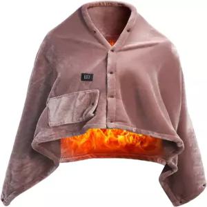 그린위시 USB 온열 담요 전기 랩 겨울 홈 오피스 자동차용 플란넬 패드 따뜻한 무릎 발 숄 55 X 32 인치