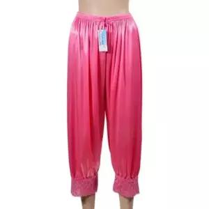 (아로미)부드러운 새틴 여성 8부 파자마 팬츠 바지 여름 홈 양