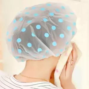 2개 방수 샤워캡 비닐 미용실 파마 모자 헤어캡